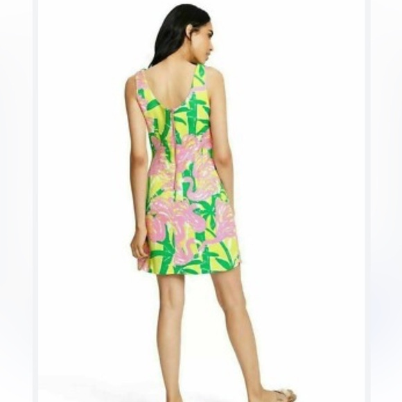 Lilly Pulitzer For Target Fan Dance Sleeveless Shift Mini Dress size 6 - Picture 2 of 14
